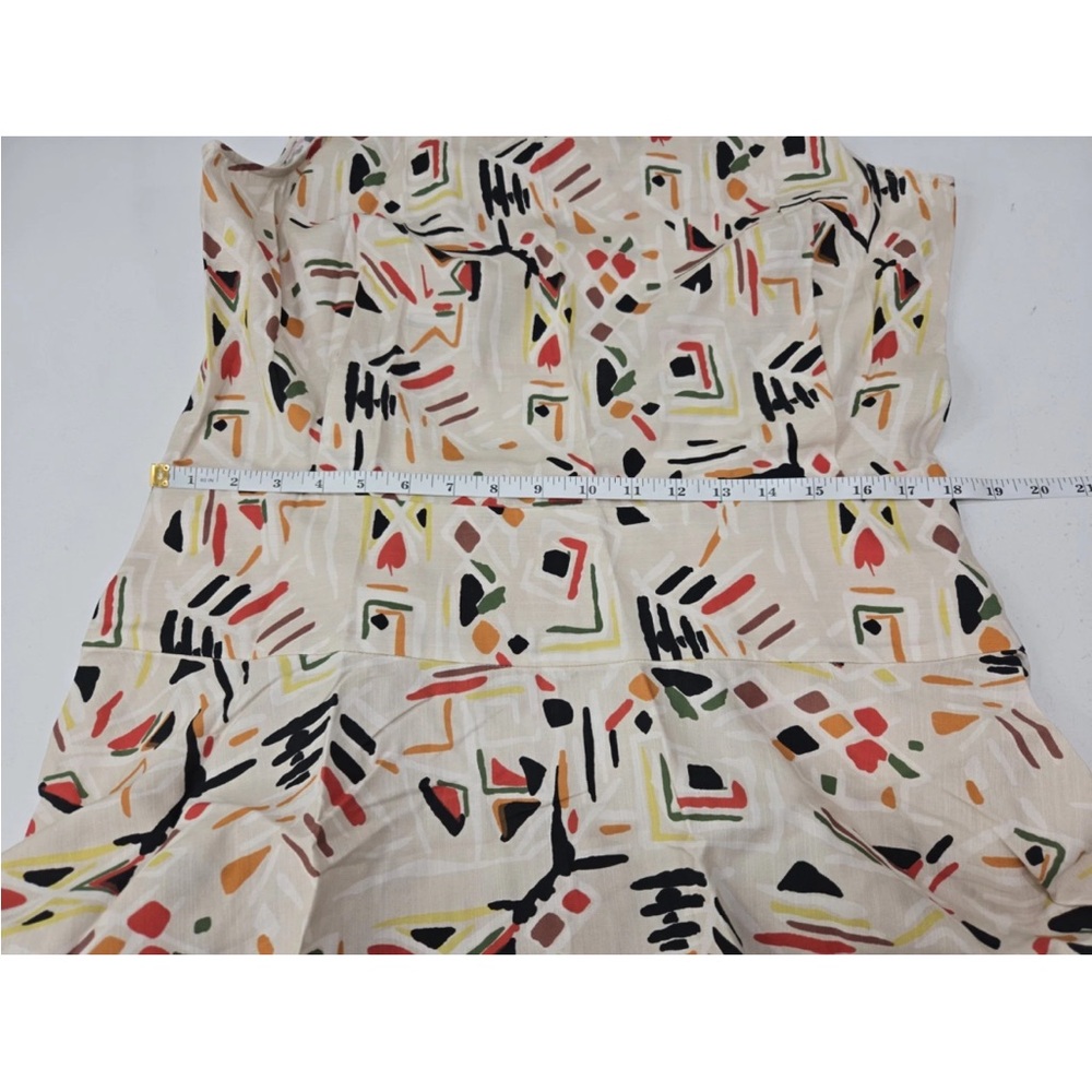 NWT MM.LaFleur Oona 1.0 Midi Dress in Cream with Black, Red & Green Print - Picture 6 of 13
